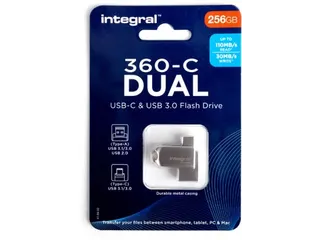360-C Dual USB-C & USB 3.0 stick, 256 GB - 2