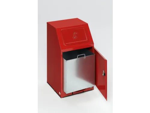 Poetskatoenbak,zelfblussend,1x43l,HxBxD 760x405x475mm,binnenbak staal