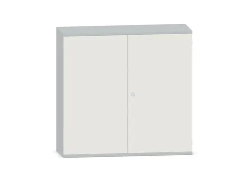 Kantoorkast 1150x1200x430mm Decor Romp Lichtgrijs Decor Front Wit