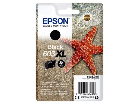 Inktcartridge Epson 603XL T03A1 Zwart C13T03A14010