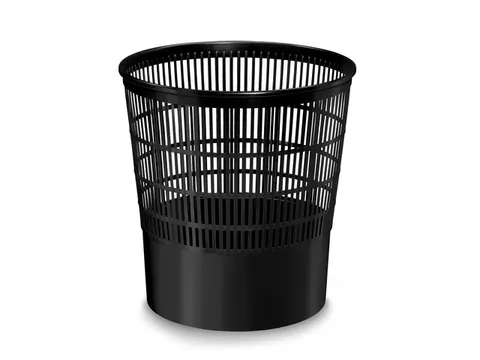 Corbeille / Poubelle ajouree noire - First16L