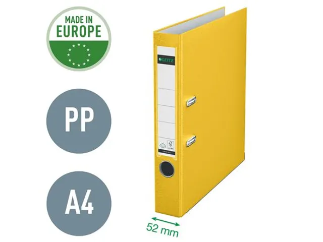 Ordner Leitz 1015 A4 50mm PP geel