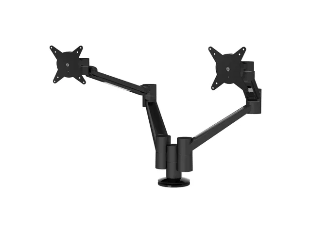 Bras support 2 écrans bureau Viewlite plus 653 Noir