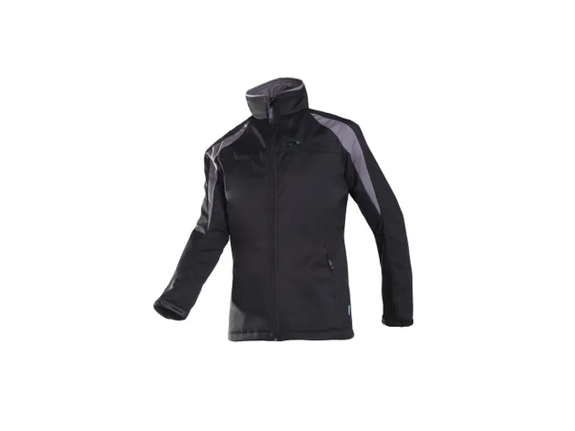 Sioen Piemonte softshell, zwart/grijs, maat S, per stuk