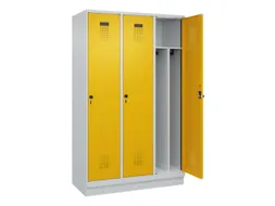 locker voor scheiding van kleding,HxBxD 1950x1200x500mm,3vak
