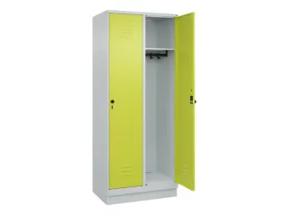 locker,HxBxD 1950x800x500mm,2vak,vak B 400mm,draaigrendel,sokkel - 2
