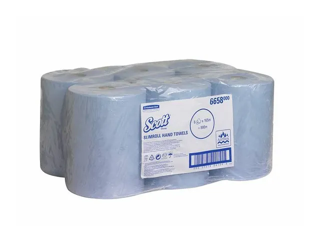 Scott 6658 Slimrol Handdoekrol 1-Laags Airflex Blauw