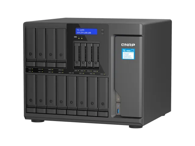 Intel Atom C5125, 8 Go DDR4, 5Go Flash, 12x 3.5 inch + 4x 2.5 inch SAT