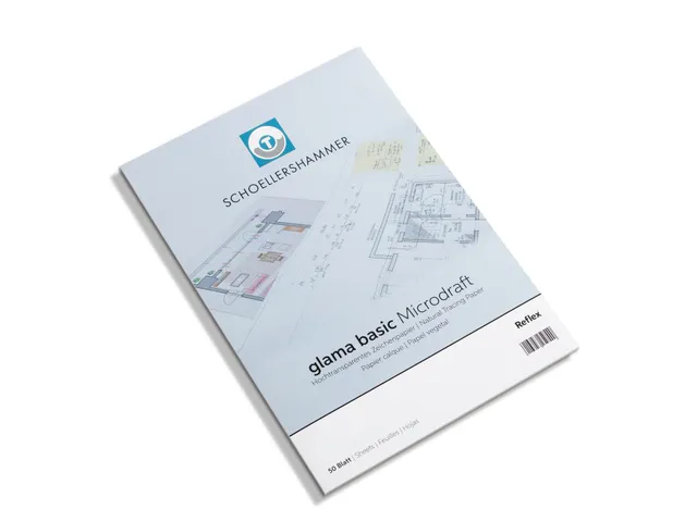 Ontwerpblok Glama Transparantpapier 25049 A3 102 gram 50 vel