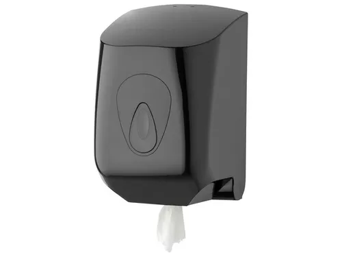 PlastiQline Poetsroldispenser midi kunststof zwart wandmontage