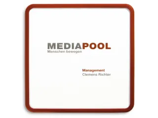 Deurbordje 155x155x12mm Polycarbonaat-Raampjes Rood - 1