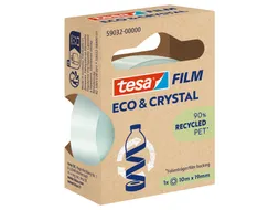 Plakband Tesa eco&crystal 59032 19mmx10m transparant blister