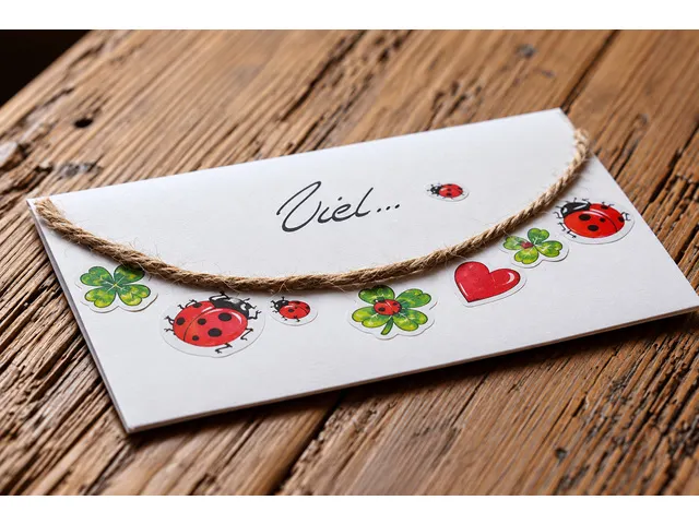 papieretiket Z-design Creative pakje a 3 vel lieveheersbeestjes