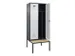 locker met bank,voor scheiding van kleding,HxBxD 2120x800x815mm,2vak