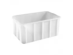 Emga Stapelbak kunststof wit 16 liter 54x35x11cm