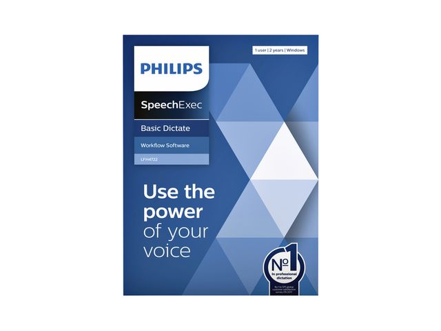 Licentie Philips LFH4722 SpeechExec Basic Dictate | Dicteerapparatuur.be