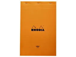 Schrijfblok Rhodia A4 lijn 80 vel 80gr geel
