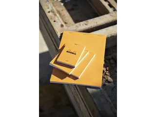 Schrijfblok Rhodia A5 lijn 80 vel 80gr met kantlijn oranje - 6