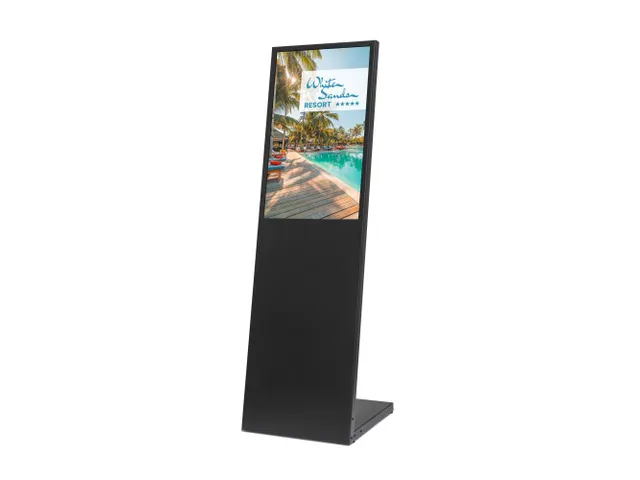 Digitale Display L Stand Nova met 32 Inch Samsung Scherm Zwart