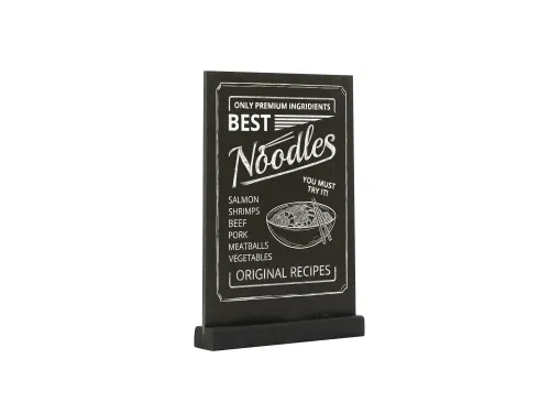 Europel Krijtbord Tafelmodel A4 Staand Zwart