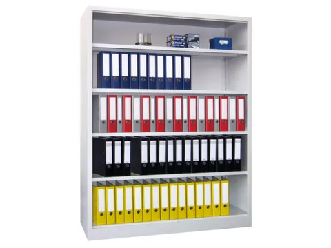 kantoorstelling,HxBxD 1950x1200x400mm,4xStalen bodem,5ordnerhoogtes