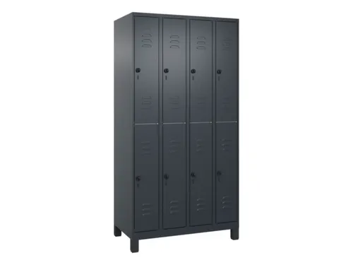 dubbeldekse locker,HxBxD 1950x1000x500mm,4x2vak.,vak B 250mm