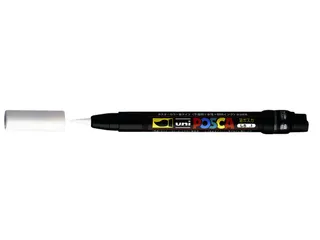 Brushverfstift Posca PCF350 Penseelpunt 1-10mm Wit - 2