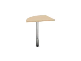 koppelelement voor bureau,90 °,HxBxD 720-840x600x600mm,rond,NE-esdoor - 2