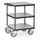 Tafelwagen 2416-7016 500kg 600x600mm 3 etages hout RAL7016