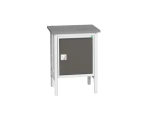werkbank,HxBxD 780-930x700x600mm,linoleumblad,4voeten - 1