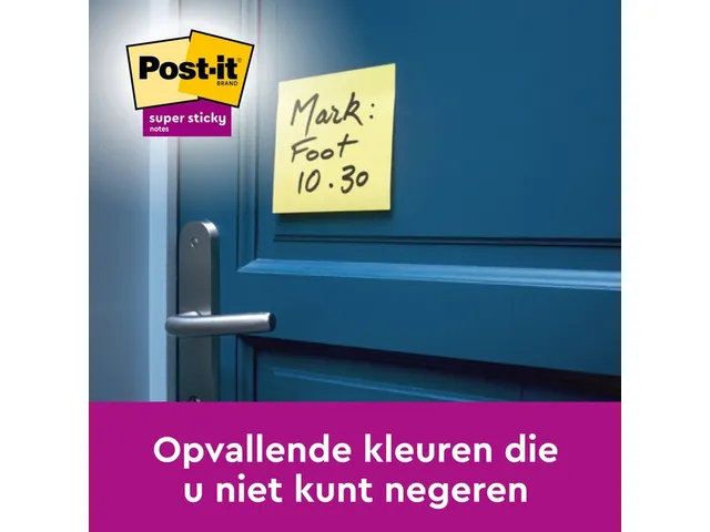 Memoblok Post-it 622 RSS12CY 47,6x47,6mm canary yellow 12 stuks