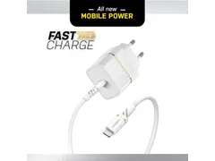 OtterBox EU Lightning naar USB-C 20W: Wandlader + Kabel 1m Wit