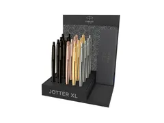 Balpen Parker Jotter XL Monochrome assorti medium 20 stuks