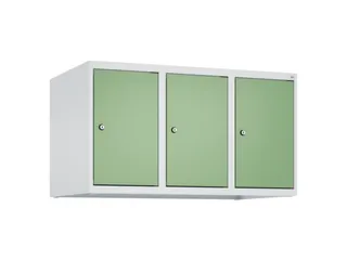 opzetkast,v. locker,3vak.,vak B 300mm,HxBxD 500x900x500mm,vleugeldeur - 1