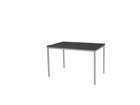 Domino Basic Tafel Vaste Hoogte 120x80 houtprint schaduw alu 4-poots