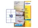 Etiket Avery J8173-25 99.1x57mm wit 250stuks