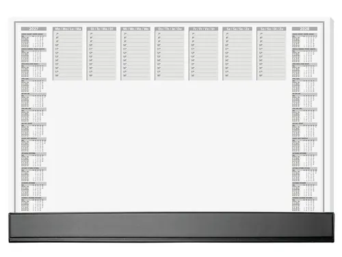 Designonderlegger Sigel Office 27/28 59,5x41cm dag/week- planner 40 ve