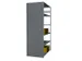 paroi latérale,p. rayonnage sans boulons,HxP 2500x800mm,acier,RAL7035