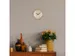 Horloge murale/de table mini NeXtime Ø20cm verre bombé bois clair
