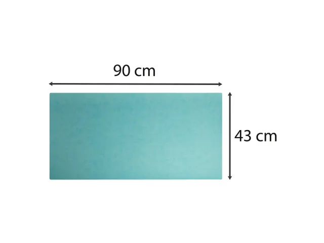 Onderlegger PU 43x90 cm tropisch/cyaan
