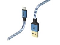 Laad/Synchrokabel Reflective lightning 1,5 m blauw , / USB-kabel