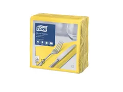 Tork 477901 Dinnerservet 39x39cm 2-laags 1/4 vouw 12x150st Geel