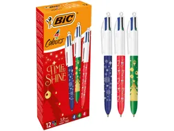 4-kleurenbalpen Time to Shine, geassorteerde kleuren, doos van 12 stuk