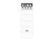 Rugetiket Elba breed 59x190mm zelfklevend wit/grijs 10 stuks