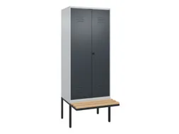 locker voor scheiding van kleding,HxBxD 2120x800x815mm,2vak