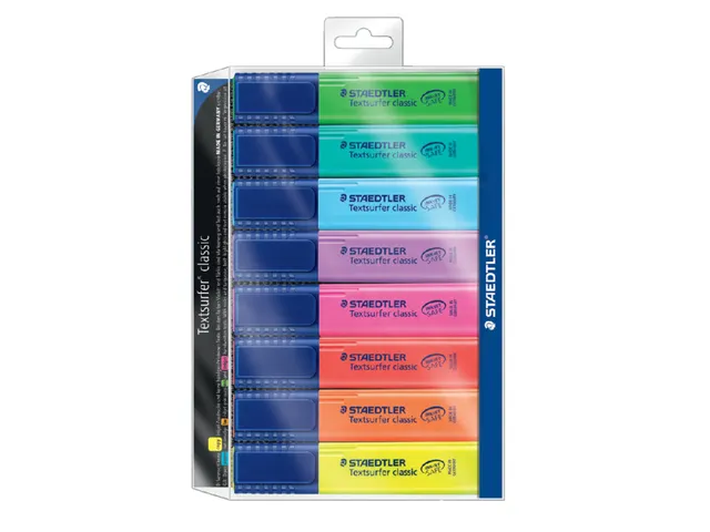 Markeerstift Staedtler 364 Textsurfer assorti 8 stuks