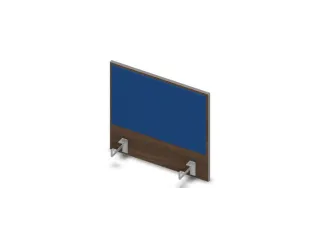 opzetpaneel v. bureau aanbouw zijkant 600mm Bruin Hickory BN6016-blauw - 1