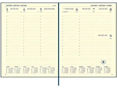 Agenda 2027 Ryam Executive Mundior 7dagen/2pagina's bordeaux