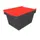 Herbruikbare containers HxLxB 240x410x300mm 18l PP-regeneraat rood