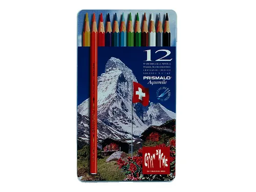 Kleurpotloden Caran d'Ache Prismalo 12 stuks assorti